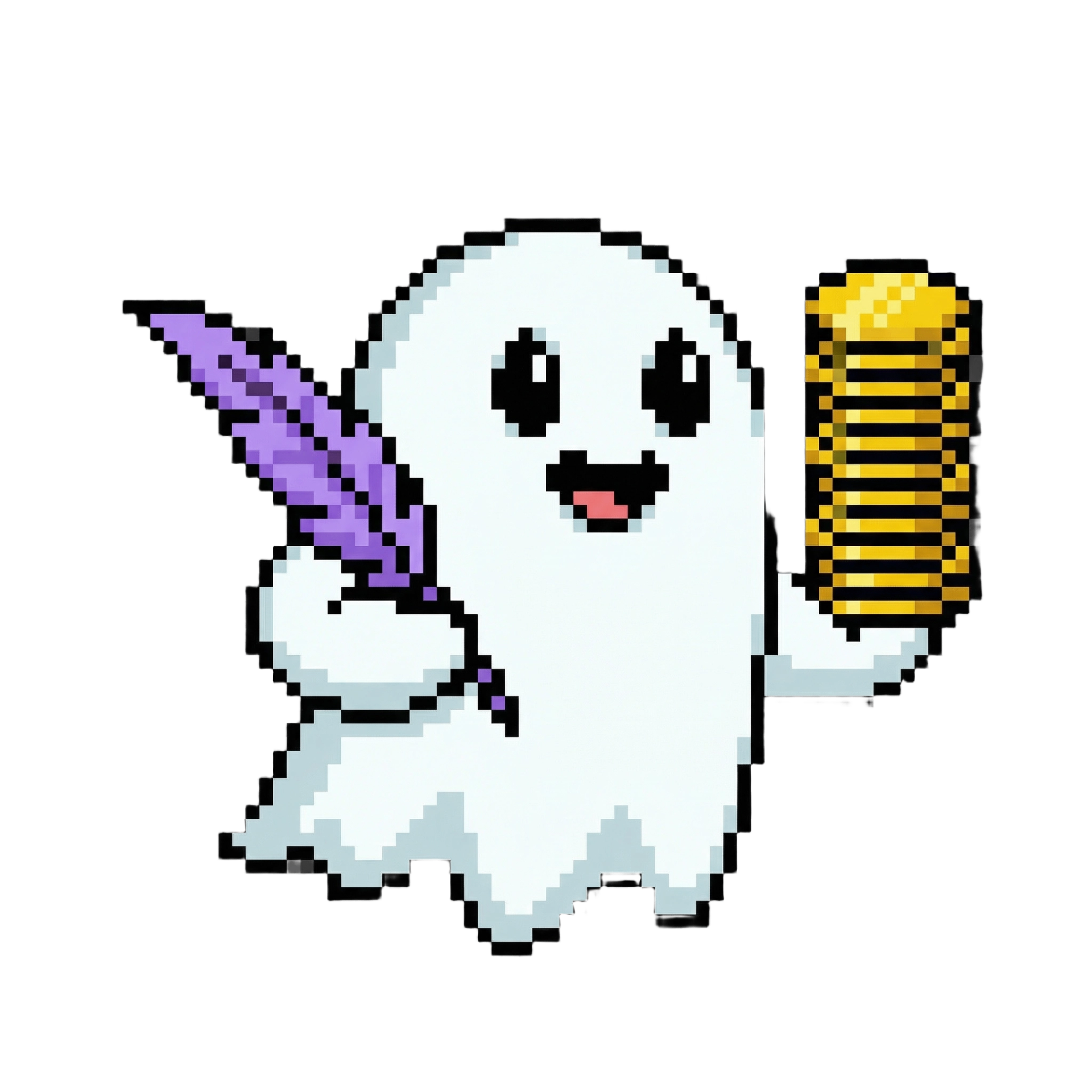Three Magnets ghost mascot
