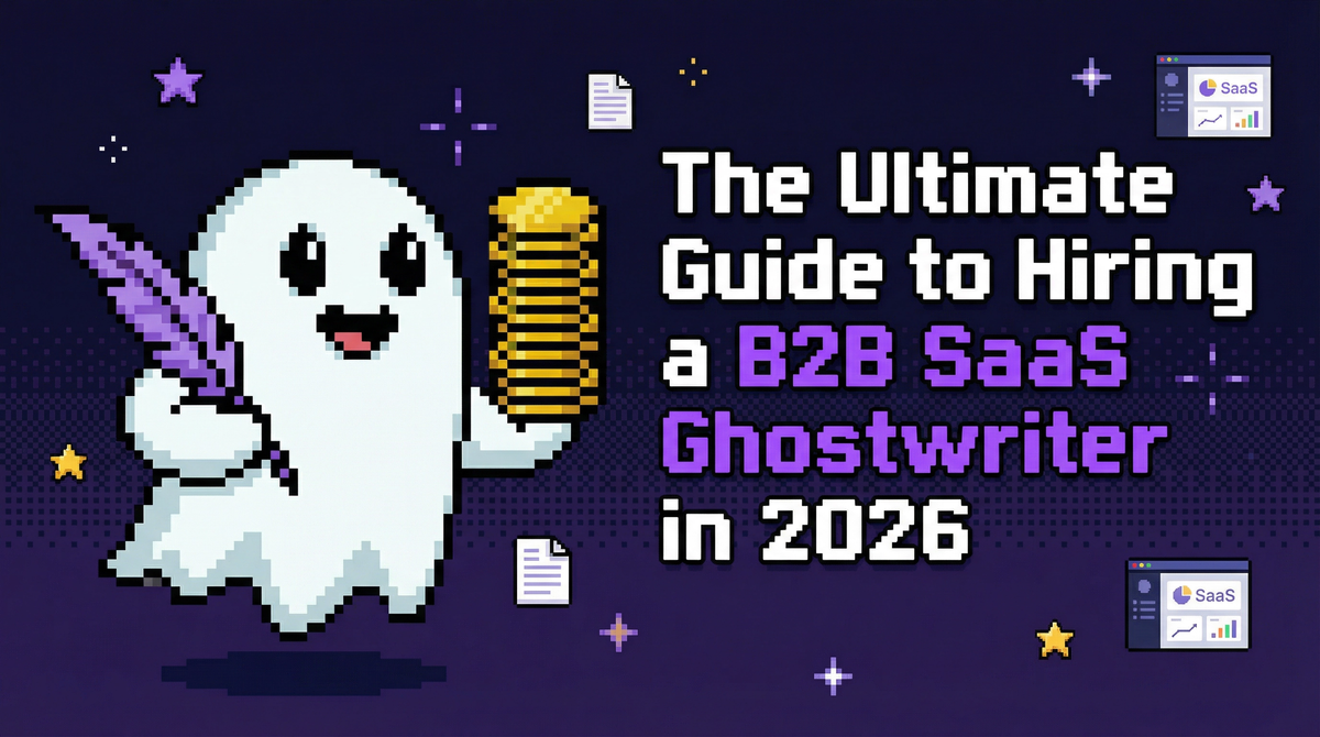 The ultimate guide to hiring a B2B SaaS ghostwriter in 2026